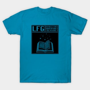 LFG Looking For Group Wizard Spell Book Spellcaster Dungeon Tabletop RPG TTRPG T-Shirt